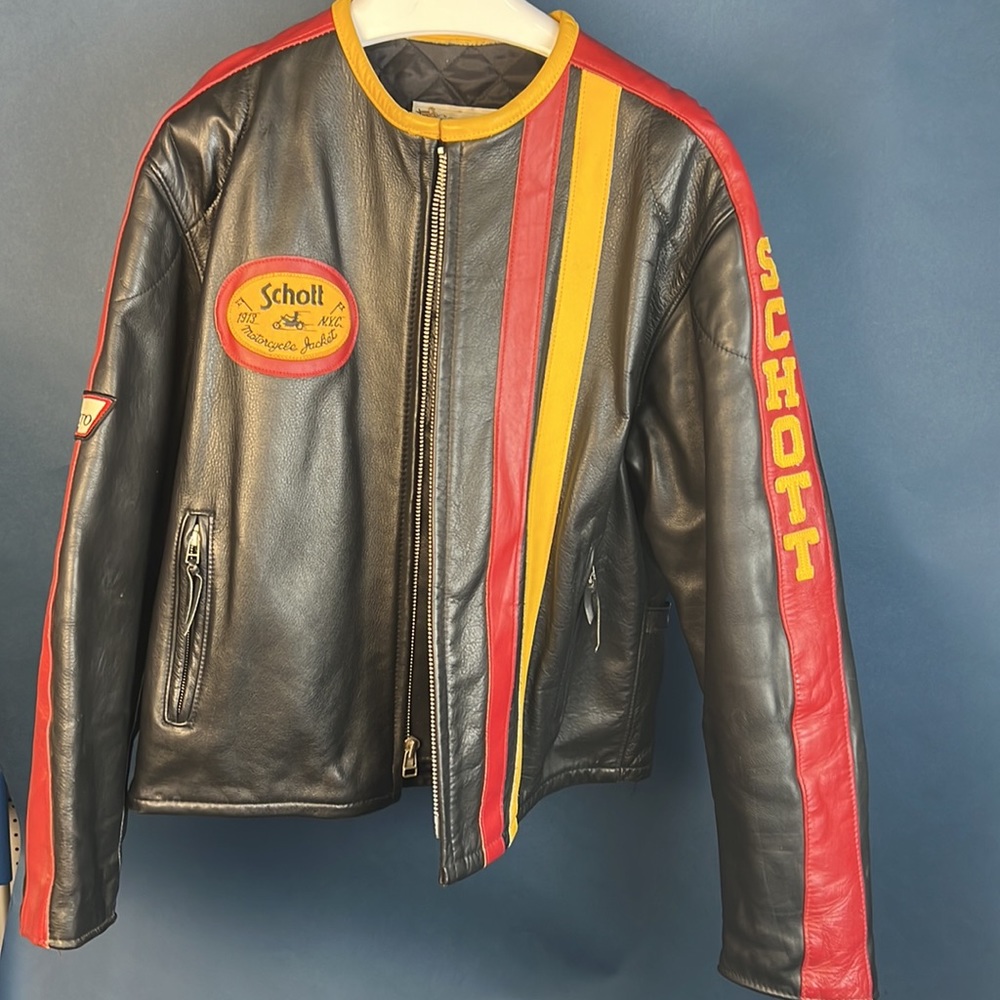 Schott Perfecto Racing Motorcycle Jacket 46